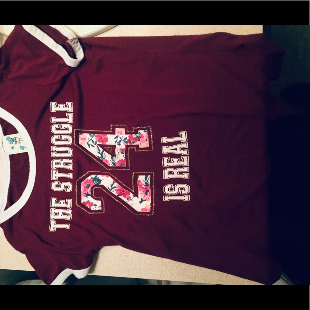 Maroon shirt